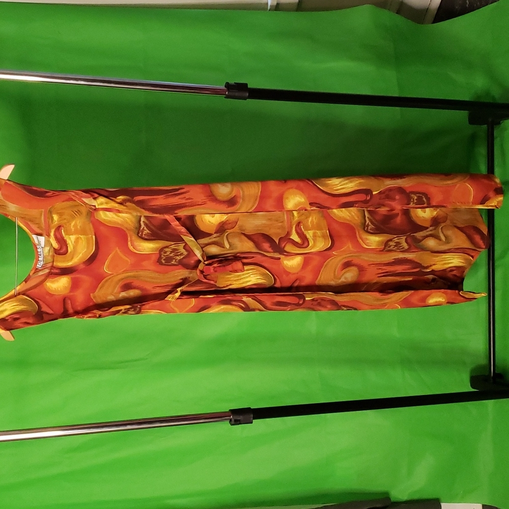 Long Printed Dress